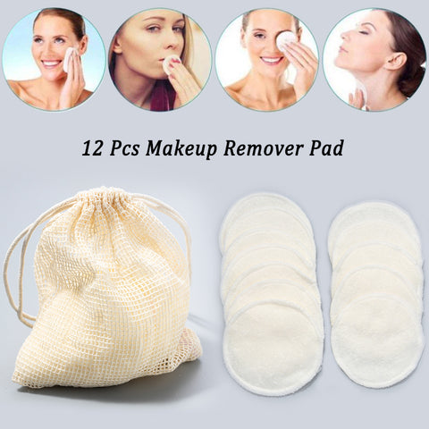 12Pcs Makeup Remover Cotton Pads
